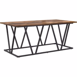 Cette table basse rectangulaire apporte une touche industrielle spéciale à n'importe quel salon tout en étant pratique et agr ...