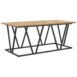 Table basse chêne artisanal 100 x 50 x 40 cm Vidaxl