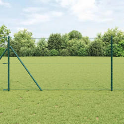 Clôture Hexagonale vidaXL Verte 1,4x10 m Acier
