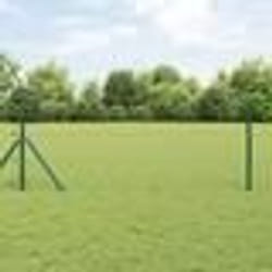 Clôture hexagonale vidaXL verte 1,4 x 10 m en acier