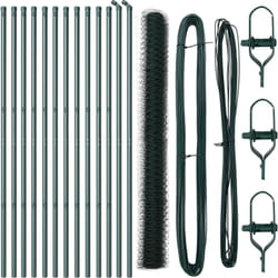 Ensemble de Clôture Ensemble de 2 Vert Métal 25m x 1.5m Durable Vidaxl