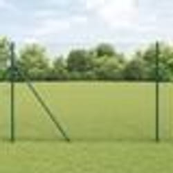 Clôture hexagonale vidaXL verte 1.6x25 m acier