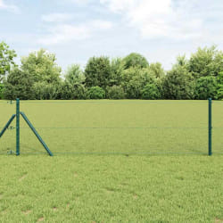 Clôture hexagonale vidaXL Verte 0.6x50 m en acier