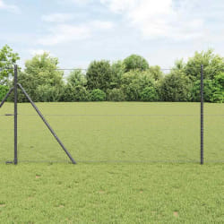 Clôture Hexagonale vidaXL Grise 1,4x10 m Acier