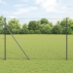 Clôture Hexagonale vidaXL Grise 1.6x10 m Acier