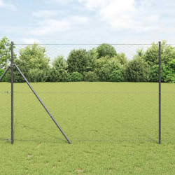 Clôture Hexagonale vidaXL Grise 1,6x10 m Acier
