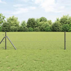 Clôture Hexagonale vidaXL Gris 0,6x25 m Acier