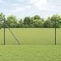 vidaXL Ensemble de clôture Paquet de 2 Gris Acier revêtu 25 x 1 m