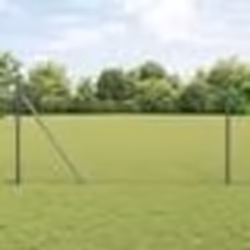 vidaXL Ensemble de Clôture 2 pièces Gris Métal 25 x 1,2 m Durable
