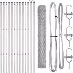 Ce kit de clôture extérieure est parfait pour sécuriser les jardins et les espaces extérieurs. Avec sa couleur grise stylée e ...
