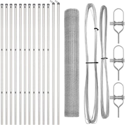 Kit de Clôture Lot de 2 Acier galvanisé 25 x 1 m Vidaxl