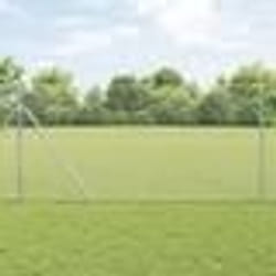 vidaXL Ensemble de clôture Set de 2 Acier galvanisé 25 x 1,2 m