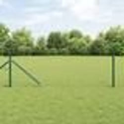 Clôture hexagonale vidaXL verte 0,8x10 m en acier