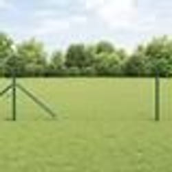 Clôture hexagonale vidaXL verte 0.6x25 m en acier