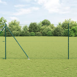 Clôture hexagonale vidaXL verte 1,6x25 m acier