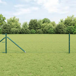 Clôture Hexagonale vidaXL Verte 0.8x50 m Acier