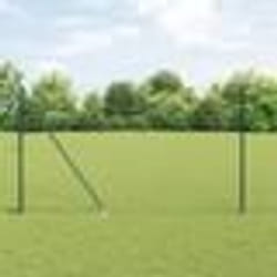 Clôture hexagonale vidaXL verte 1.5x50 m acier