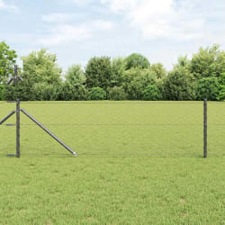 Clôture Hexagonale vidaXL Gris 0.6x10 m Acier