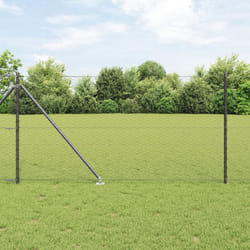 Clôture Hexagonale vidaXL Grise 1x10 m Acier