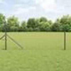 Clôture hexagonale vidaXL grise 0,6x25 m en acier