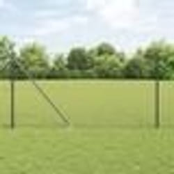 Clôture hexagonale vidaXL grise 1.4x25 m en acier