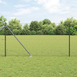 vidaXL Clôture Hexagonale Grise 1,2x50 m Acier