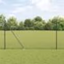 vidaXL Clôture Hexagonale Grise 1,5x50 m Acier
