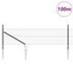 Clôture Hexagonale vidaXL Grise 0.4x100 m Acier