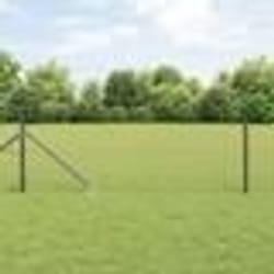 Clôture hexagonale grise vidaXL 0,6x100 m en acier