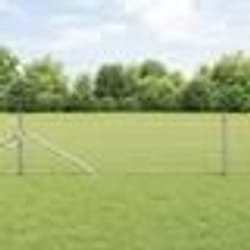 vidaXL Ensemble de Clôture 2 pièces Acier galvanisé 25 x 0.5 m Durable