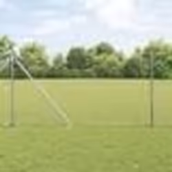 vidaXL Ensemble de clôtures 2 pièces Acier galvanisé 25 x 1 m Extensible