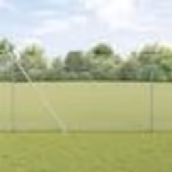 vidaXL Kit de Clôture 2 pièces Acier galvanisé 25 x 1,5 m Durable