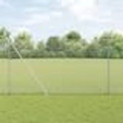 vidaXL Kit de Clôture 2 pièces Acier galvanisé 25 x 1,5 m Durable