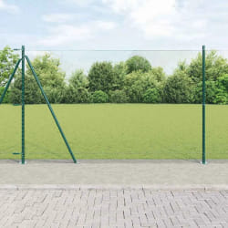 Clôture hexagonale vidaXL verte 1,5x10 m en acier