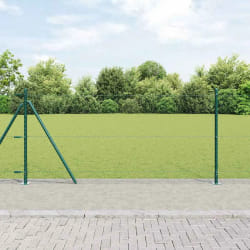 Clôture hexagonale vidaXL verte 0.8x25 m en acier