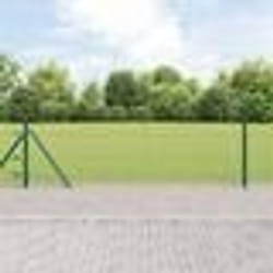 Clôture Hexagonale Verte 0,4x100 m Acier vidaXL