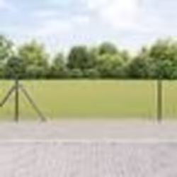 vidaXL Clôture Hexagonale Grise 0.4x10 m Acier