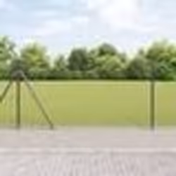 Clôture Hexagonale vidaXL Grise 0,8x10 m en Acier