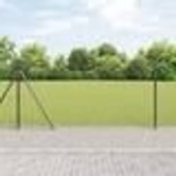 Clôture hexagonale vidaXL grise 1x10 m en acier