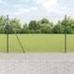 Clôture hexagonale vidaXL grise 1,5 x 10 m en acier