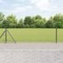 Clôture Hexagonale vidaXL Gris 0,6x25 m Acier