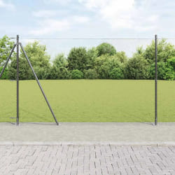 Clôture Hexagonale vidaXL Gris 1,4x25 m Acier