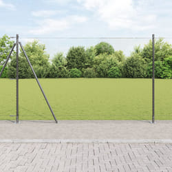 Clôture hexagonale vidaXL grise 1,5x50 m en acier