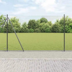 Clôture Hexagonale vidaXL Grise 1,6x50 m Acier