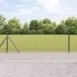 Clôture Hexagonale vidaXL Grise 0.6x100 m Acier