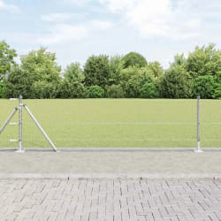 Clôture hexagonale vidaXL 0,4x10 m en acier galvanisé