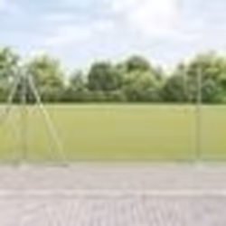 vidaXL Ensemble de Clôture Lot de 2 Acier Galvanisé 25 x 1,2 m Durable