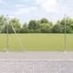 vidaXL Ensemble de Clôture Set de 2 Acier galvanisé 25 x 1,5 m Durable