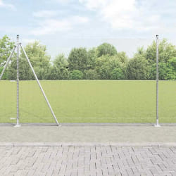 Cloture Hexagonale vidaXL 1.6x50 m Acier Galvanisé