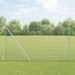 vidaXL Clôture en fil soudé avec 13 poteaux 1.5x25 m Acier galvanisé